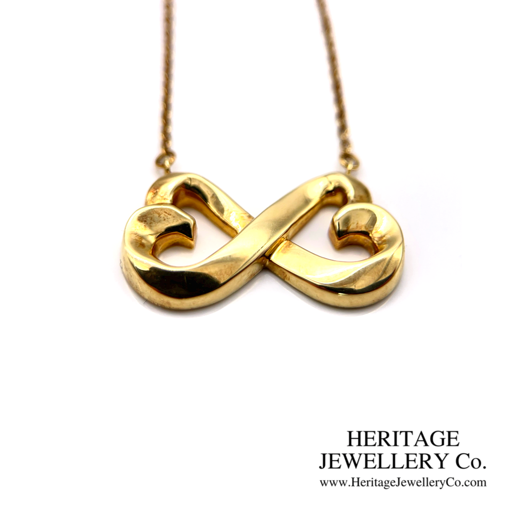 Infinity double deals heart necklace