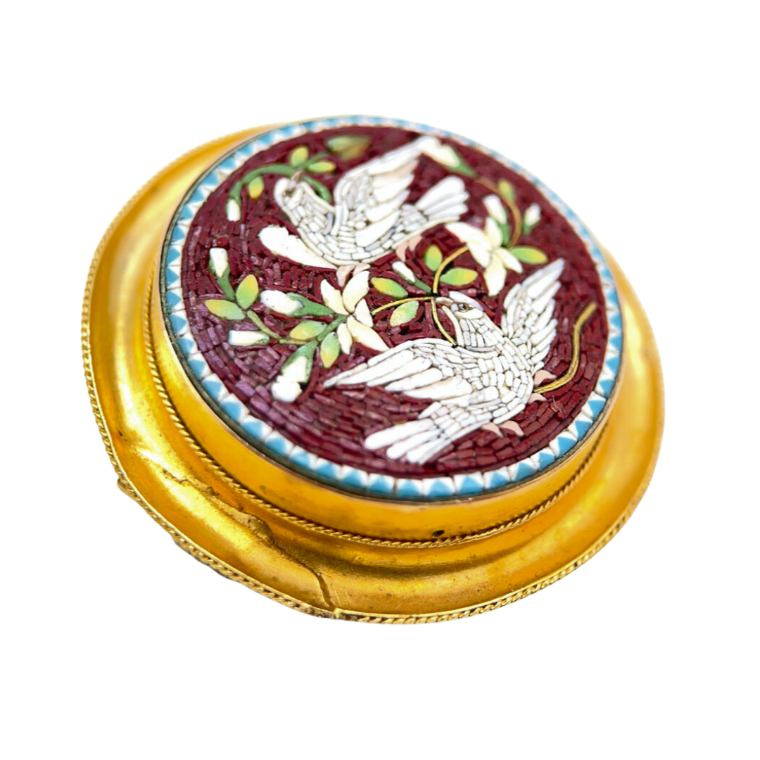 Antique Micro-Mosaic Brooch