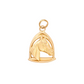 A Horse and Stirrup Gold Charm