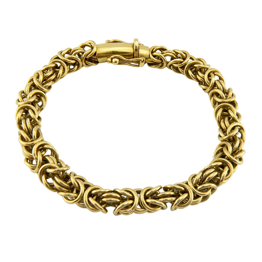 Gold King's Pattern Bracelet