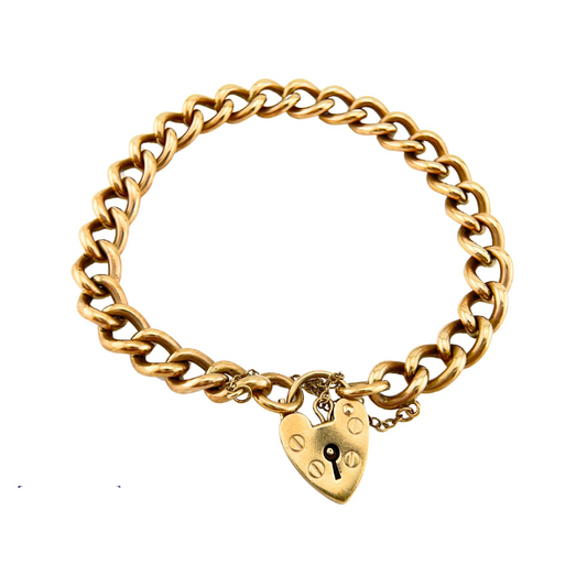 Antique Gold Curb Bracelet