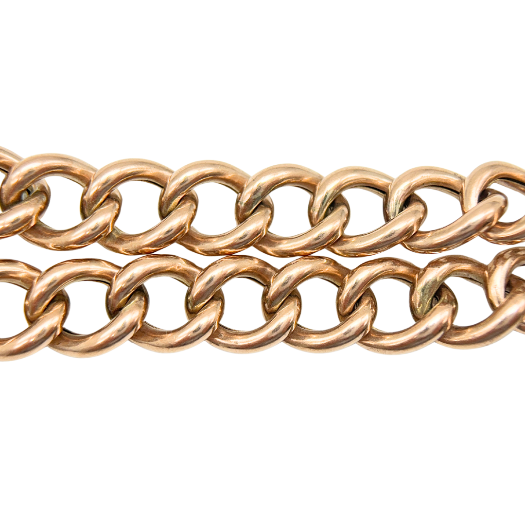 Antique Gold Curb Bracelet