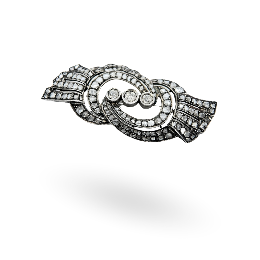 Art Deco Diamond Brooch