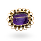 Large Amethyst & Pearl Brooch (9ct Gold)