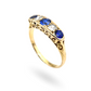 Antique Sapphire and Diamond 5-Stone Ring